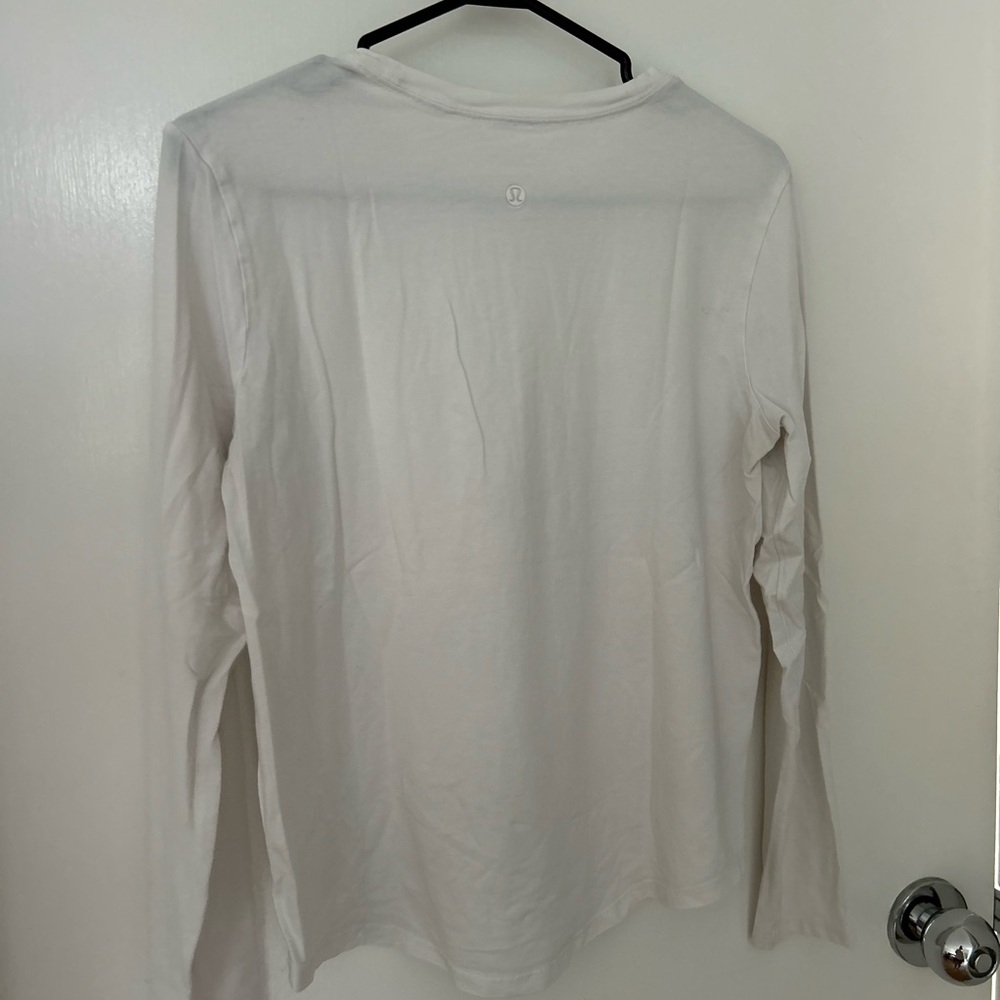 lululemon athletica White Long Sleeve Tee